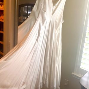 Free People white gauze maxi  dress, size M